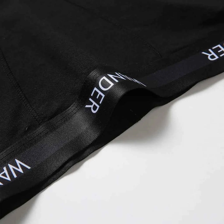 2 Pcs Black Women's Boxer Underwear, Women's Boyshort Panties