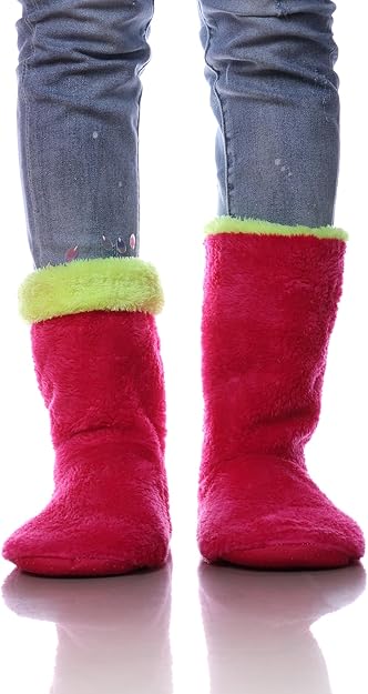 Unisex Slippers Socks, Warm Fluffy Socks with Sherpa Fleece Non Slip - OneBag