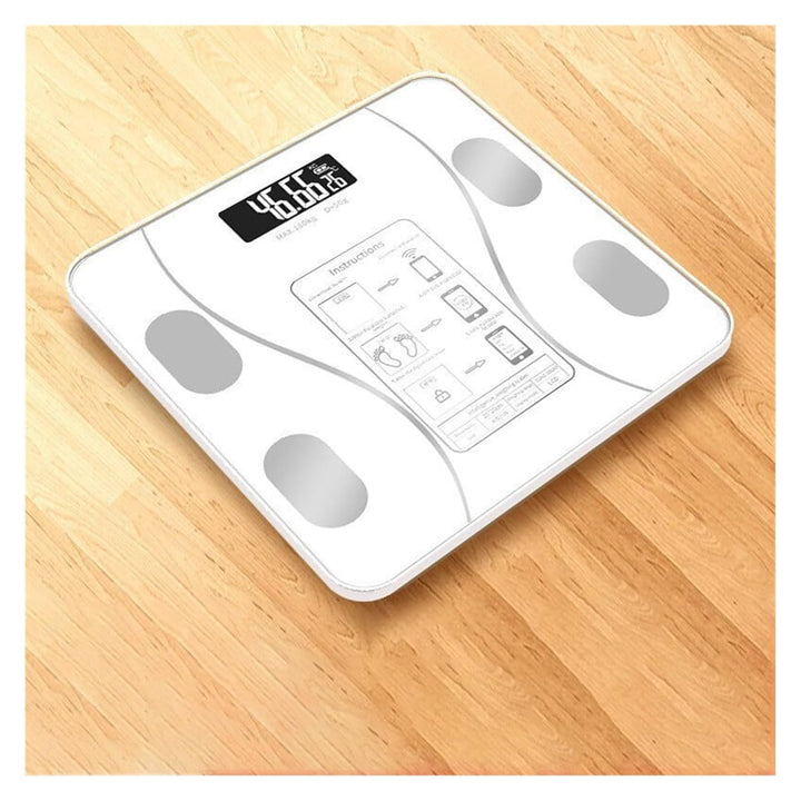 Black Smart Digital Bathroom Scales Body Fat, Electronic Bluetooth Scale Rechargeable - OneBag