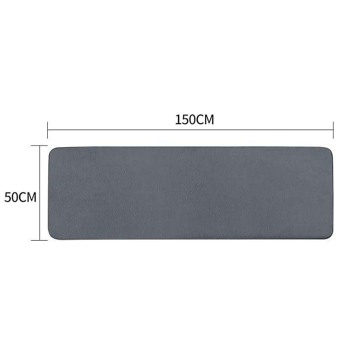 Absorbent and Machine Washable bathroom Mat, Soft Plush Bath Rug, Bathroom Accessory - OneBag