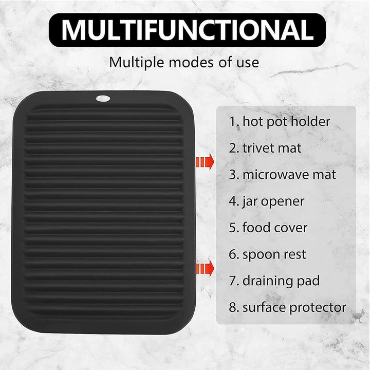 3 Pcs BPA-Free Silicone Kitchen Mat - OneBag