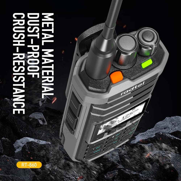 Radtel RT-860 Multi Band Ham Radio HF UHF VHF 1024 Channels