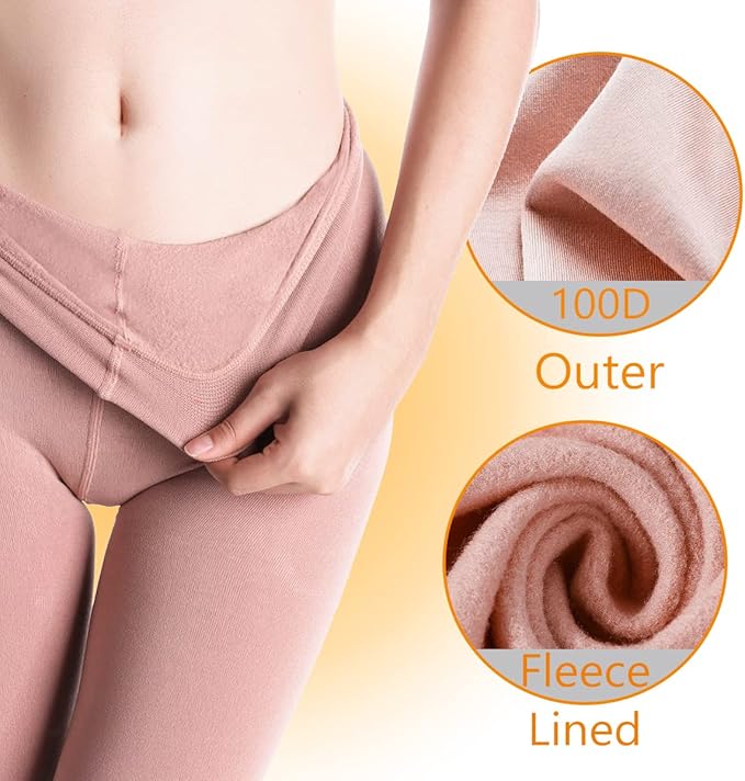 2 Pcs Fleece Winter Lined Tights - OneBag