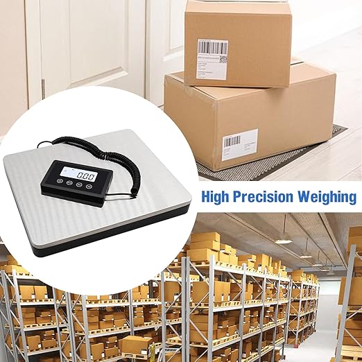 UNIWEIGH Shipping Scale 440lb,Digital Postal Scale with Hold and Tare Function,Heavy Duty Shipping Package Scale for UPS USPS Post Office,Luggage Scale with Durable Stainless Steel Large Platform - OneBag