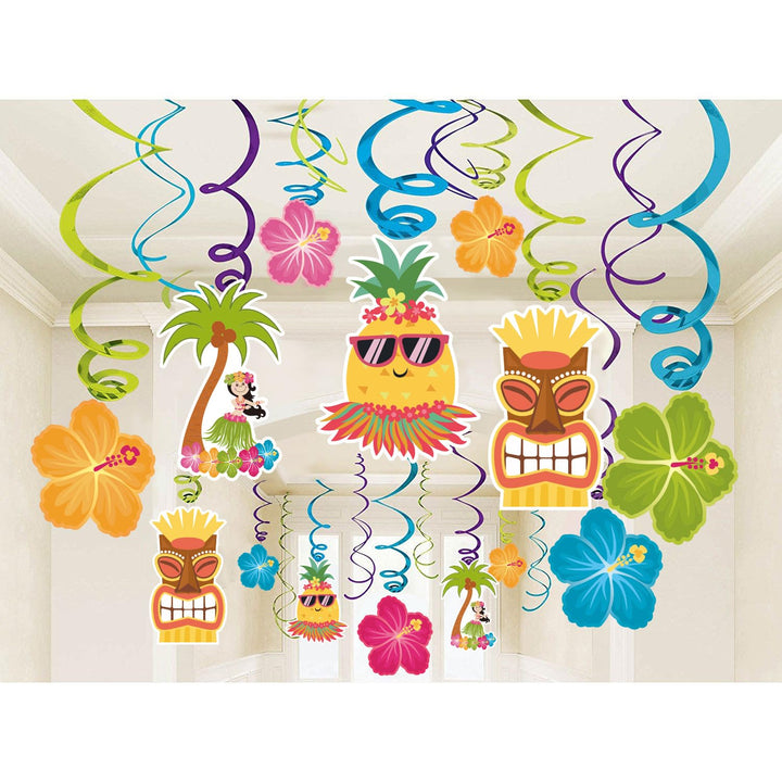 Table Decorations, Party Supplies, Balloons, Sunglasses, Summer Flamingo Coconut Pineapple Decoration - OneBag