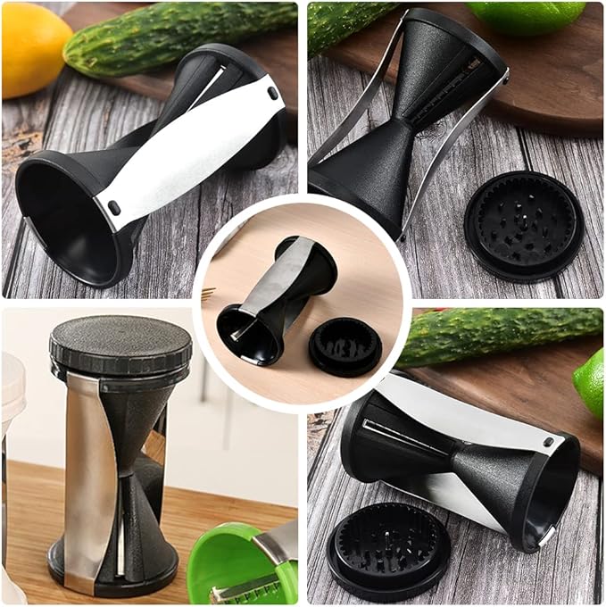 Spiral Slicer, Durable Veggie Spiral Cutter, Sturdy Vegetable Spiralizer for Cutting Cucumber Carrot Zucchini - OneBag