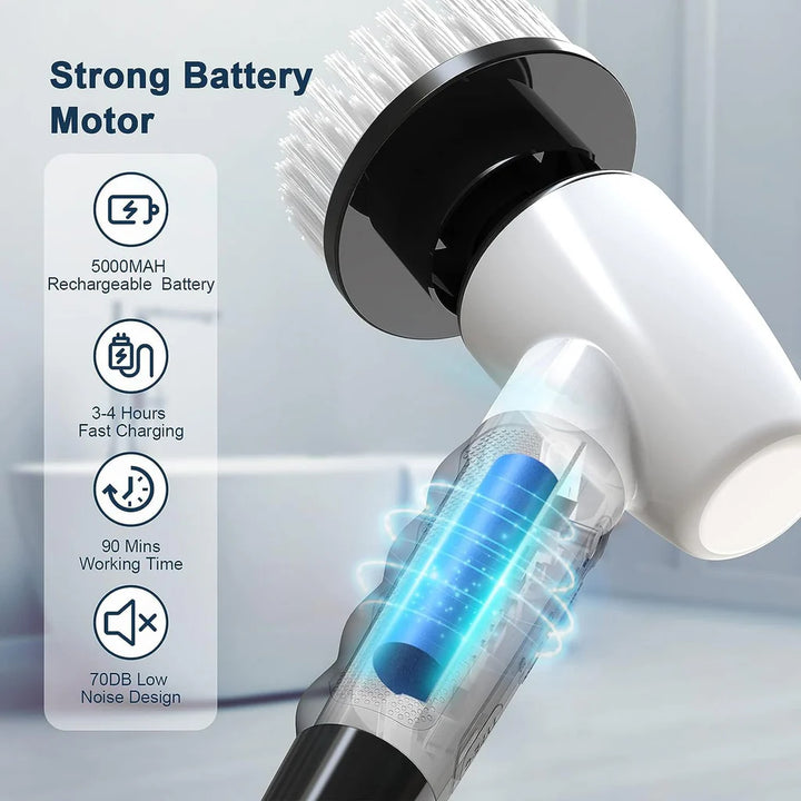 Cordless Electric Spin Scrubber, Cleaning Brush Scrubber for Home - OneBag