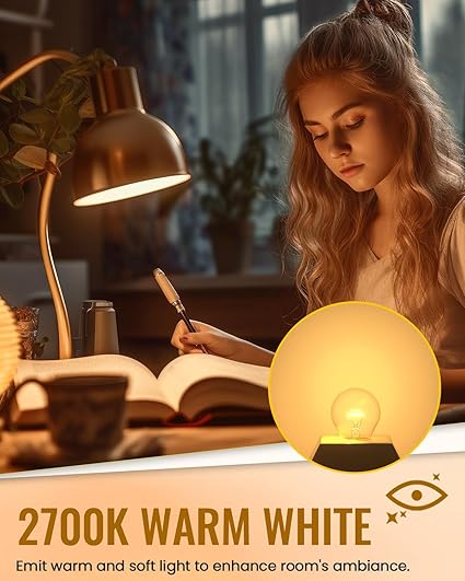 2 Pcs Luxvista E14 Halogen Light Bulbs Small Screw, 42W Dimmable Halogen Bulbs, 2700K Warm White Small Edison Screw P45 Golf Ball Bulb, SES Clear Classic E14 Light Bulb,613lm - OneBag
