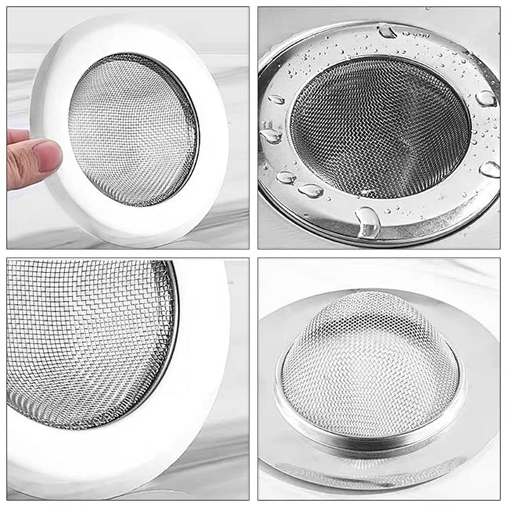 2 Pcs Sink Strainer Stainless Steel, Mesh Hair Filter - OneBag