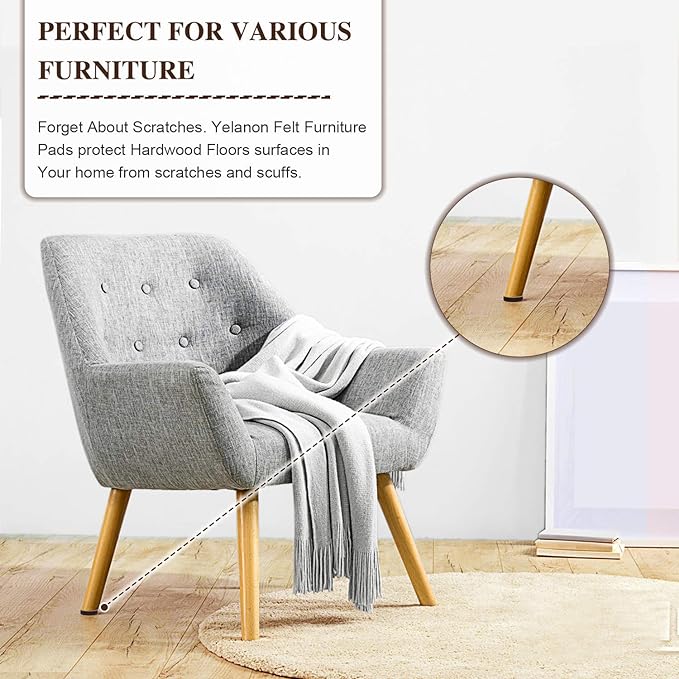 Non Slip Furniture Pads, Non Skid for Furniture Legs - OneBag