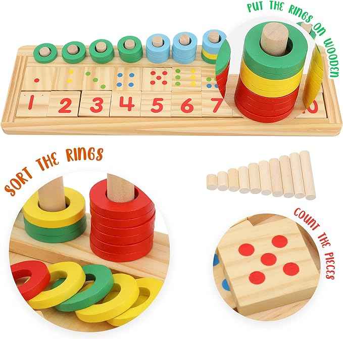 kids Montessori Number Blocks