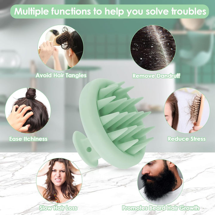 Silicone Scalp Massager for Hair Growth Head Massage for Dandruff Removal - OneBag