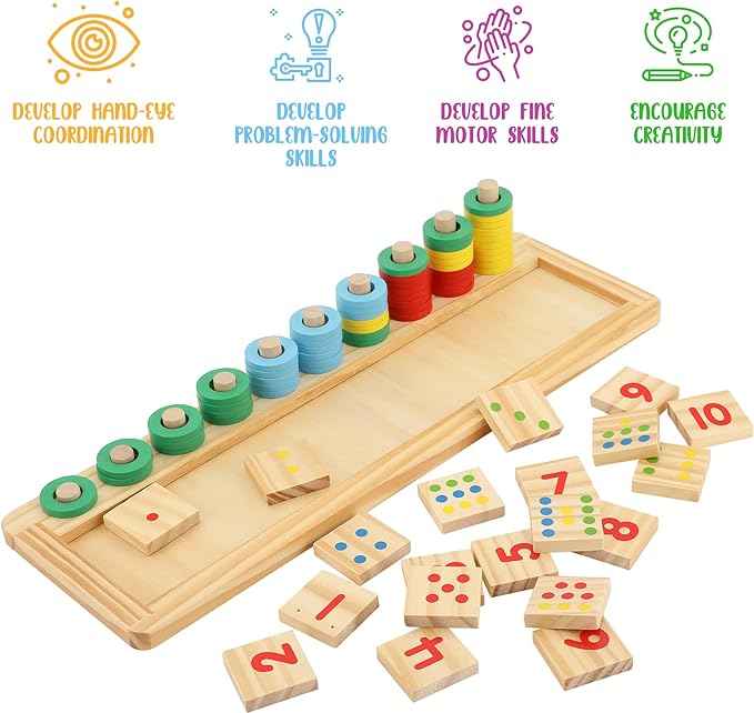 kids Montessori Number Blocks