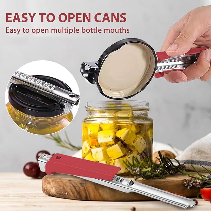 2 Pcs Effortless Arthritis Jar Opener, Easy Open Lid Opener, Can Opener Manual Lid Opener - OneBag