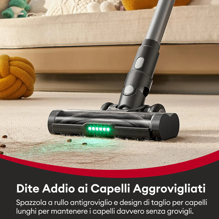 Powerful Cordless Vacuum Cleaner with 40000Pa, Hoover for All Hard Floors Carpet Pet Hair - OneBag