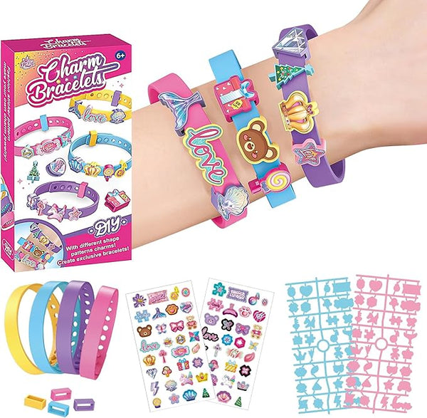 FGZU DIY Bracelet Making Kit for Girls, Arts and Crafts for Kids, Friendship Bracelet Making Kit, Girls Birthday Presents