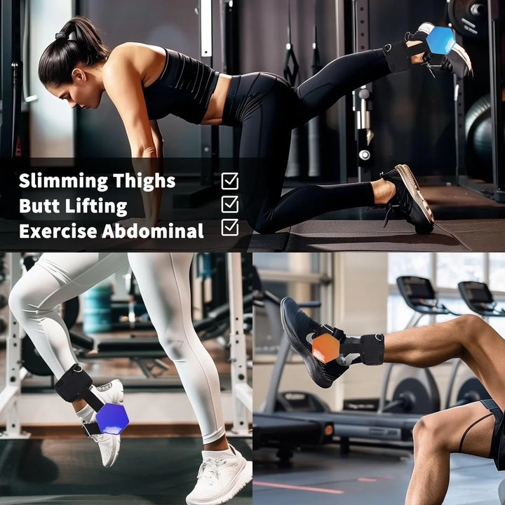 Adjustable Weight Dumbbell Ankle Strap For Cable Machines, Dumbbell Holder Monkey Ankle Strap Feet - OneBag