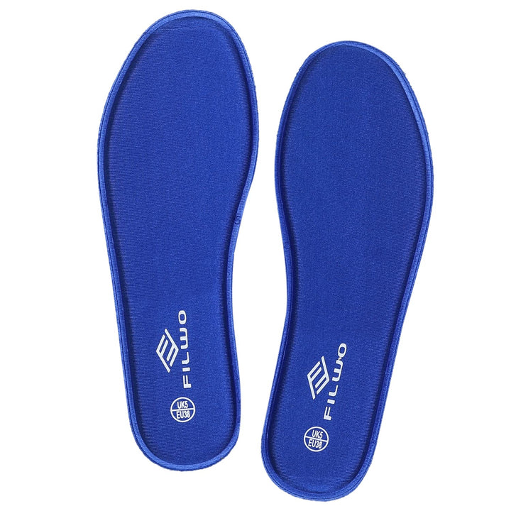 Comfort Blue Cushioned Memory Foam Shoe Insoles for Trainers Sneakers - OneBag