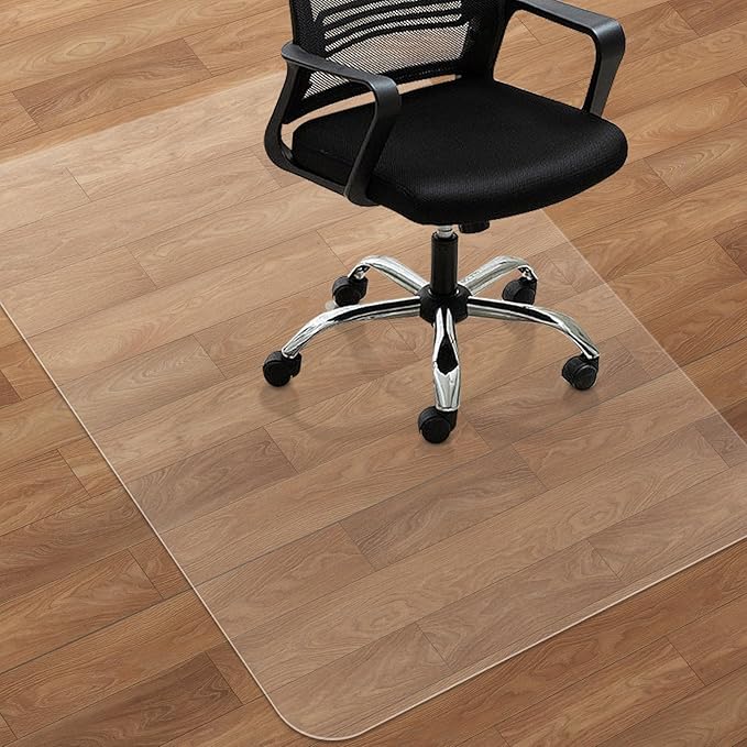 75x120cm 30"x48"inch Office Chair Mat for Hard Wood Floors, Easy Clean Heavy Duty Anti-Slip Hardwood Floor Protector Rug - OneBag