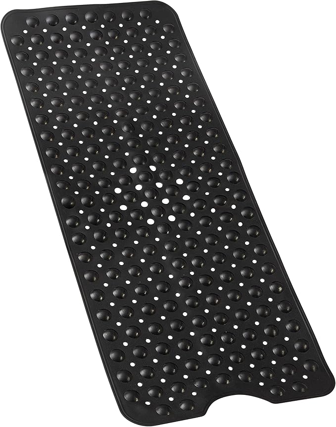 100 x 40 CM Non Slip Bath Mat, Bathtub Mat Non Slip, Easy Clean Non Slip Shower Mats, Sturdy Suction Cup Attaching, Comfortable for Feet, Draining Holes - OneBag