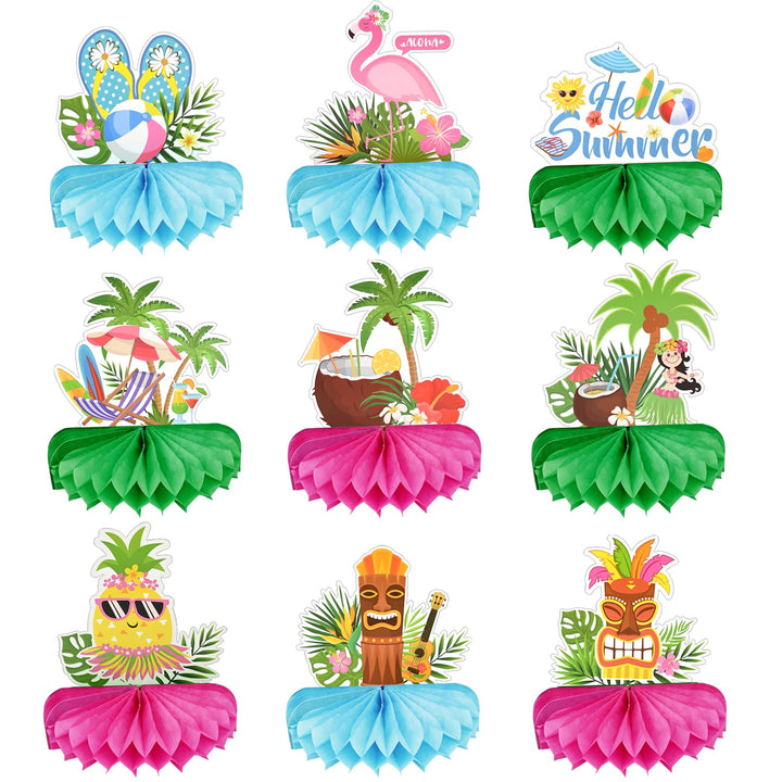Table Decorations, Party Supplies, Balloons, Sunglasses, Summer Flamingo Coconut Pineapple Decoration - OneBag