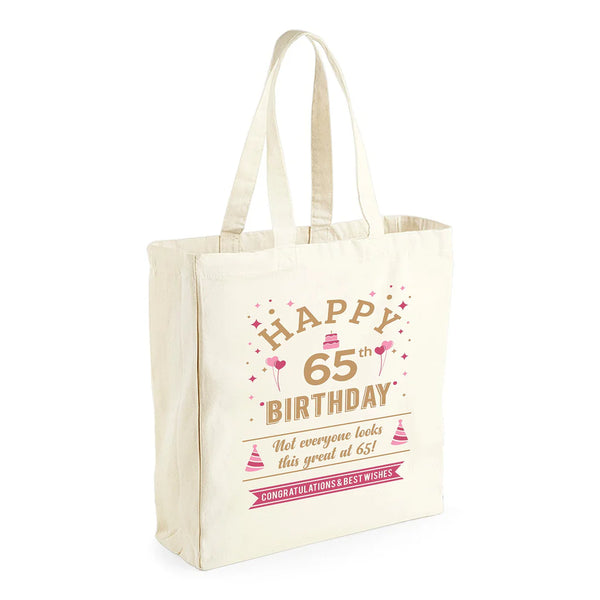 Tote Shopping 65th Birthday Print Gift Bag