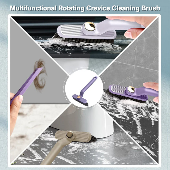 11 Pcs Multi-Function 360 Degree Rotating Hard Bristle Crevice Cleaning Brushes - OneBag