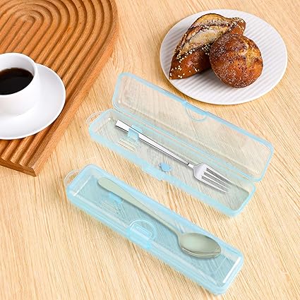 2 Pcs Portable Toothbrush Case, Clear Blue Travel Toothbrush Holder Cover - OneBag