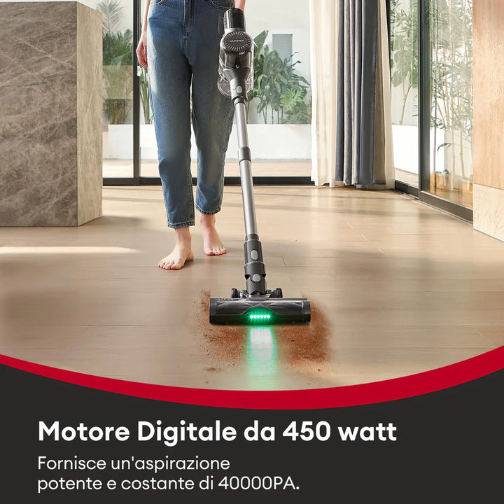 Powerful Cordless Vacuum Cleaner with 40000Pa, Hoover for All Hard Floors Carpet Pet Hair - OneBag
