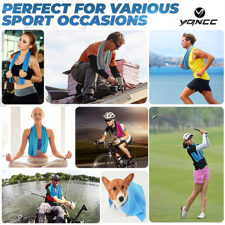 Cooling Towel Microfibre Quick Dry Breathable for Neck & Face During Sports - OneBag