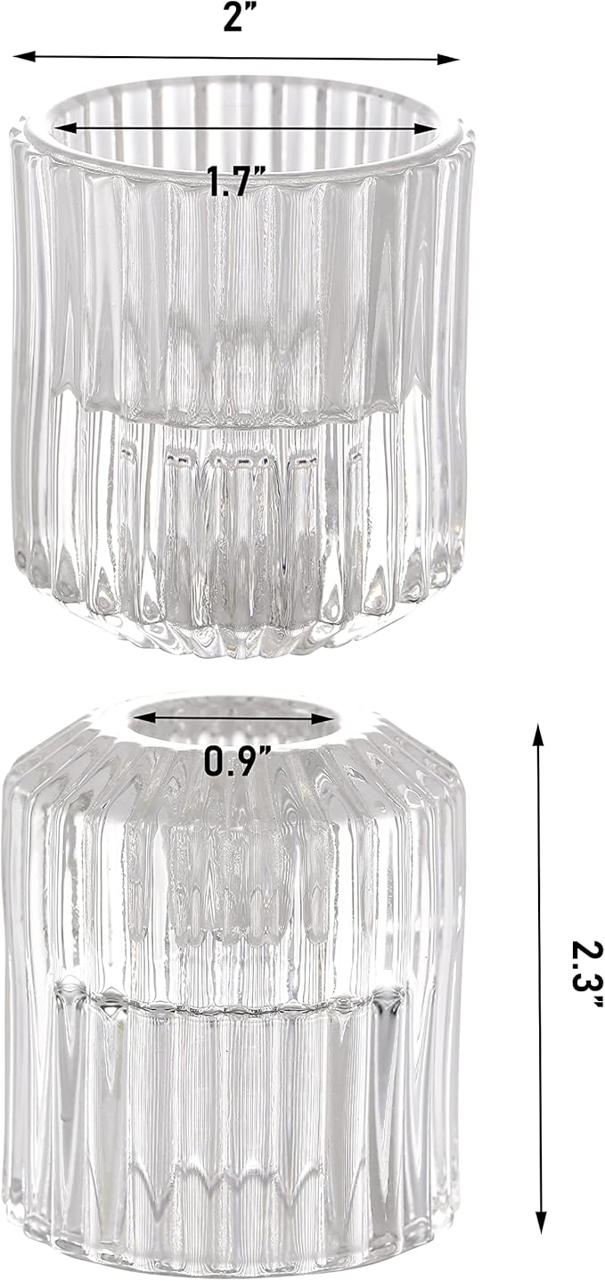 Candle Holder, Tealight Candlestick Holder 2 in 1 for Wedding, Church, Christmas, Birthday party, Bedroom Decoration - OneBag