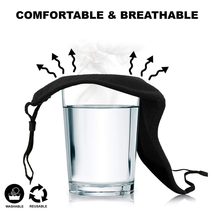 7 Pcs Washable Cotton Face Masks, Breathable Cloth Face Cover for Adults with Adjustable Ear Loops - OneBag