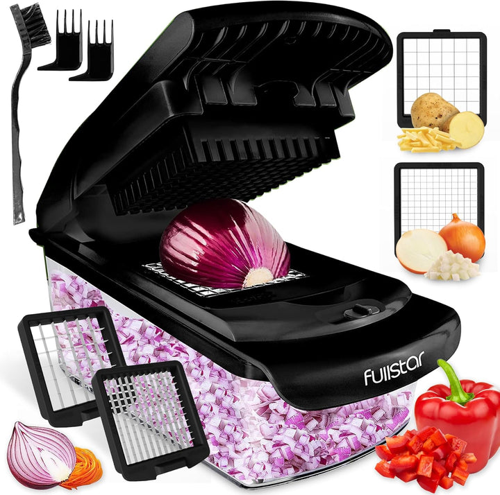 Vegetable Chopper Cutter Mandoline Slicer and Dicer, Cheese Grater, Salad Potato Chipper - Veg Chopper and Dicer - Kitchen Tools & Gadgets - OneBag