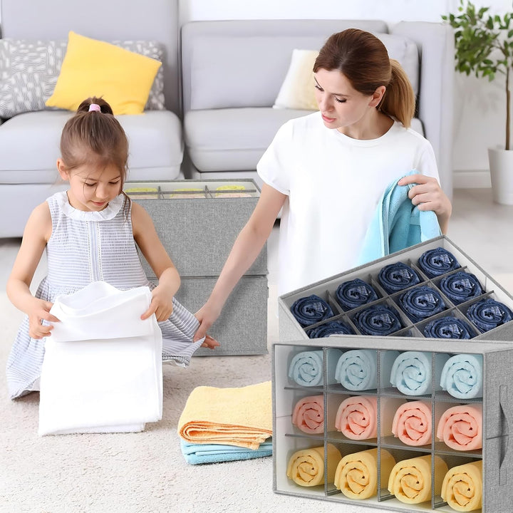 1 Pcs Wardrobe Pants Closet Storage Organiser, 12 Pocket Foldable Organizer - OneBag