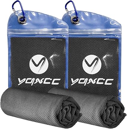 2 Pcs Cooling Towel Microfibre Quick Dry Breathable for Neck & Face During Sports - OneBag