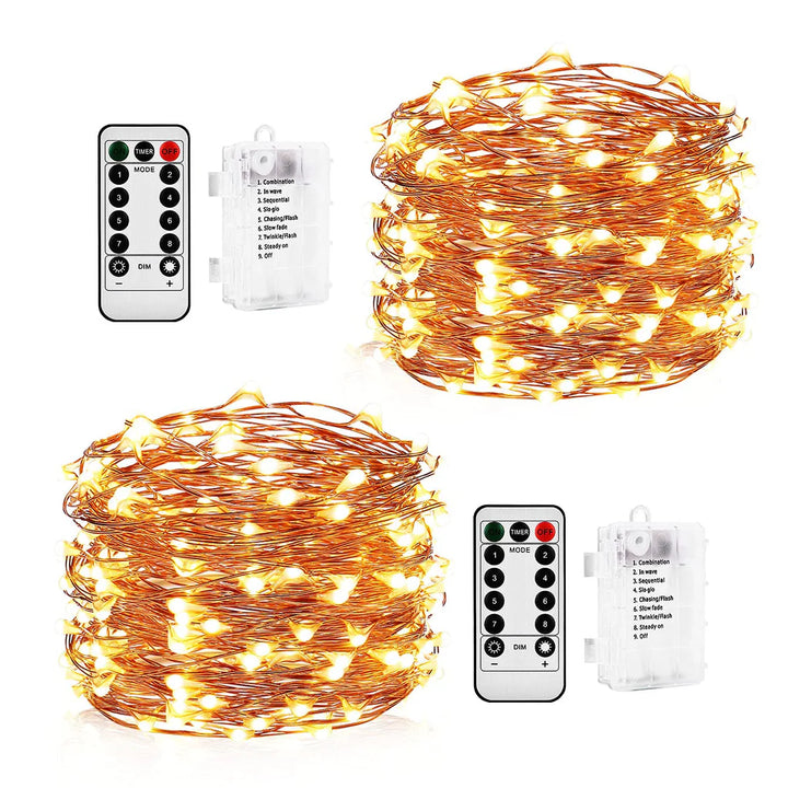 50 Mini Led String Lights, Fairy Lights 5M, 8 Mode Remote Control with Timer - OneBag
