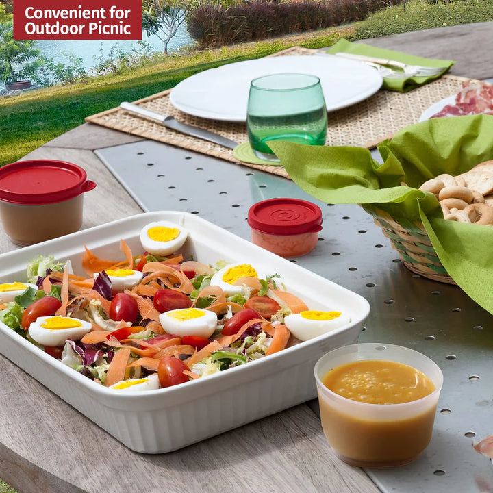 16 Pcs Sauce Condiment Cups Containers, 2.3 oz Salad Dressing Baby Food Pots - OneBag