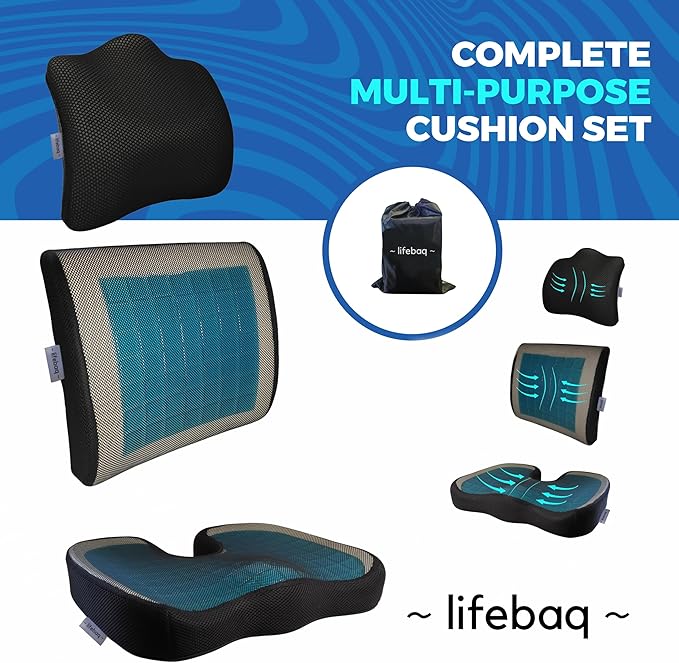 Chair Seat Cushions Memory Foam, Cushion Set - OneBag