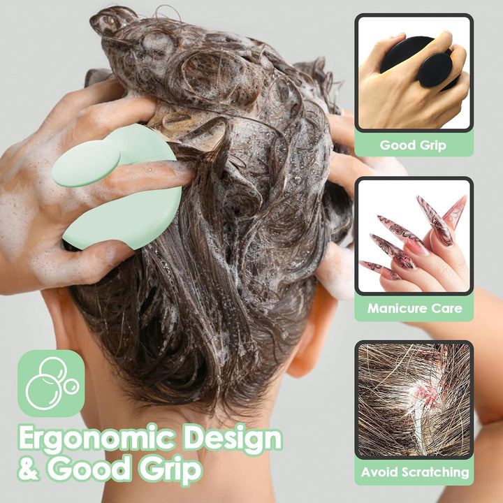 Silicone Scalp Massager for Hair Growth Head Massage for Dandruff Removal - OneBag