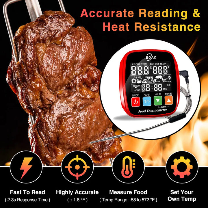 Food Thermometer for Cooking with Buzzer Alarm - OneBag