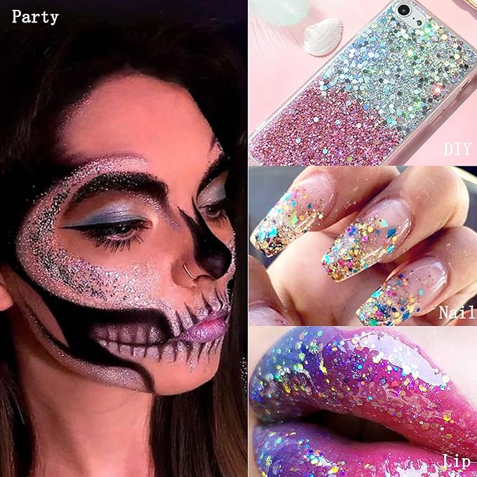 3 Pcs Body and Hair Glitter Gel - OneBag