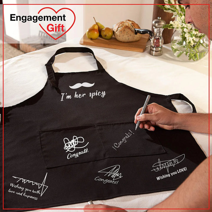 The Boss The real Boss Wedding Anniversary Gift, Mr & Mrs - Married Gift Apron - OneBag