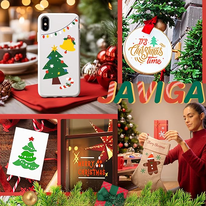 JAVIGA Black Permanent Vinyl, 12" x 20 FT Glossy Black Vinyl Compatible with Cricut, Self Adhesive Vinyl for Decor Sticker, Party Decoration - OneBag