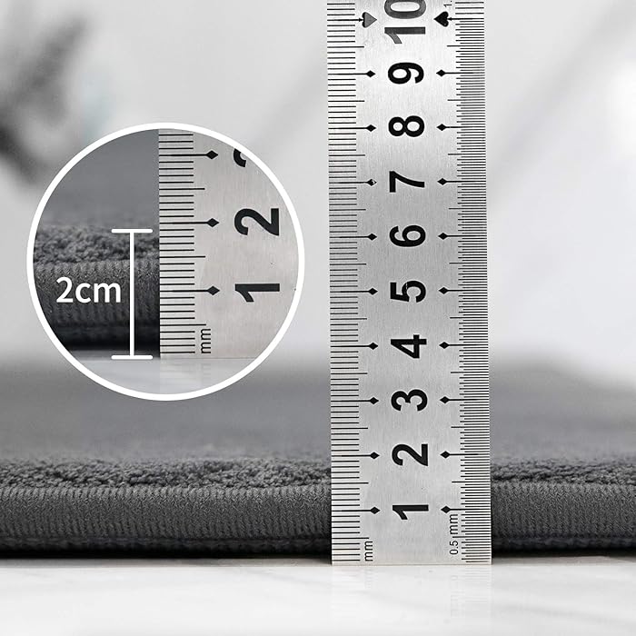 Absorbent and Machine Washable bathroom Mat, Soft Plush Bath Rug, Bathroom Accessory - OneBag