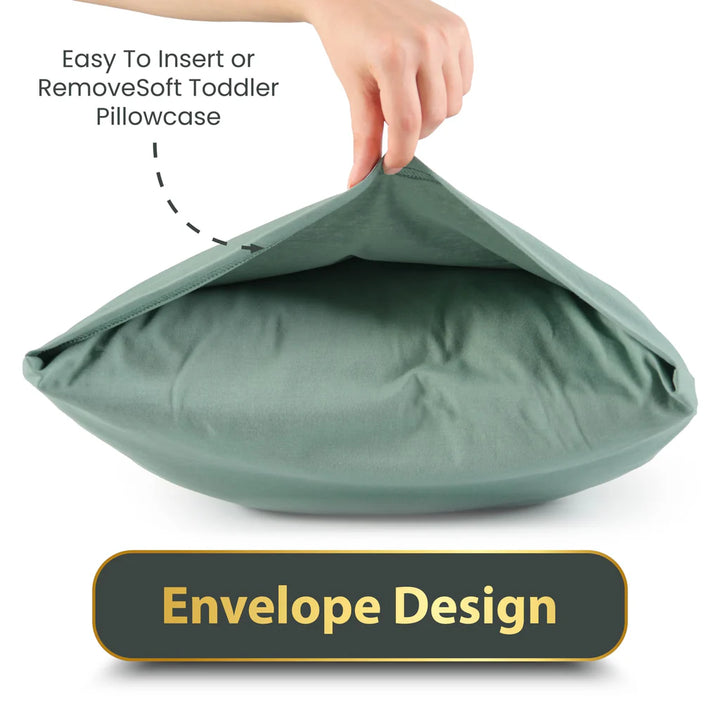2 Pcs Grey Pure Cotton 60x40cm Pillowcase - OneBag