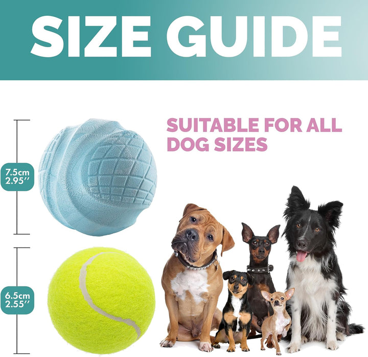 2 Pcs Purrfects TPR Range Dog Ball - OneBag
