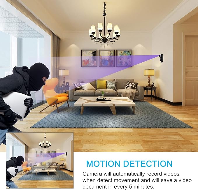 Mini Spy Hidden Camera Clothes Hook, Car Key, Smoke Detector, Power Bank, USB Charger Wireless Surveillance Camera - OneBag