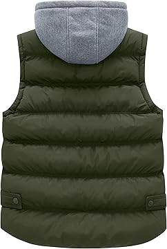 Women's Cotton Sleevless Gilets, Army Green Spring Outerwear Vest, Windproof Body Warmer Vest - OneBag