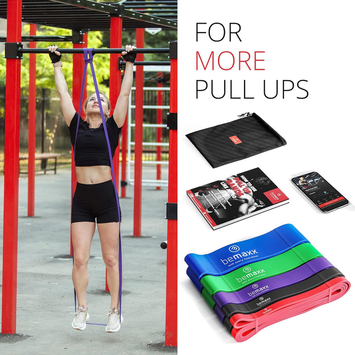 Resistance Band Pull Up Band, Heavy Fitness Exercise Band for Yoga, Pilates, Crossfit - OneBag