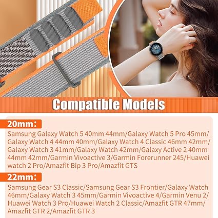 2 Pcs 20mm 22mm Nylon Quick Release Smart Watch Strap - OneBag